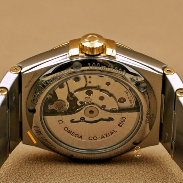 Omega 123.20.38.21.58.001 Constellation series champagne gold diamond mark two-color steel belt half gold constellation Taiwan company goods