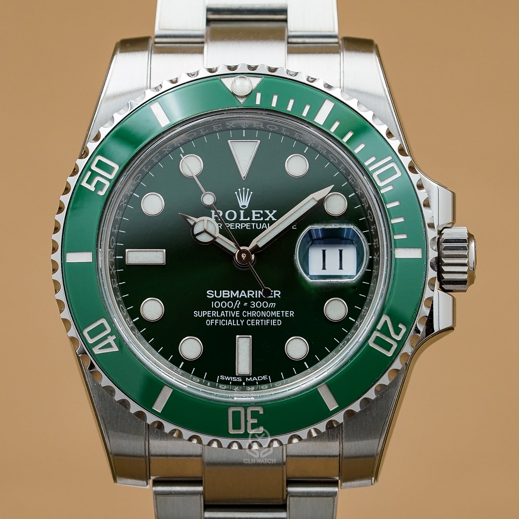 Rolex 勞力士 Submariner 116610LV 綠水鬼 40mm 浩克Hulk 綠圈綠面