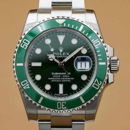 Rolex 勞力士 Submariner 116610LV 綠水鬼 40mm 浩克Hulk 綠圈綠面