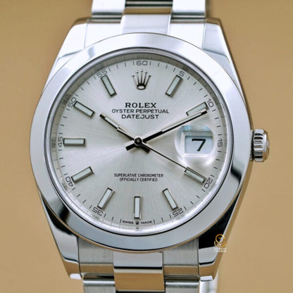 Rolex 勞力士 126300 Datejust 41mm 銀面蠔式鍊帶 2021台灣公司貨