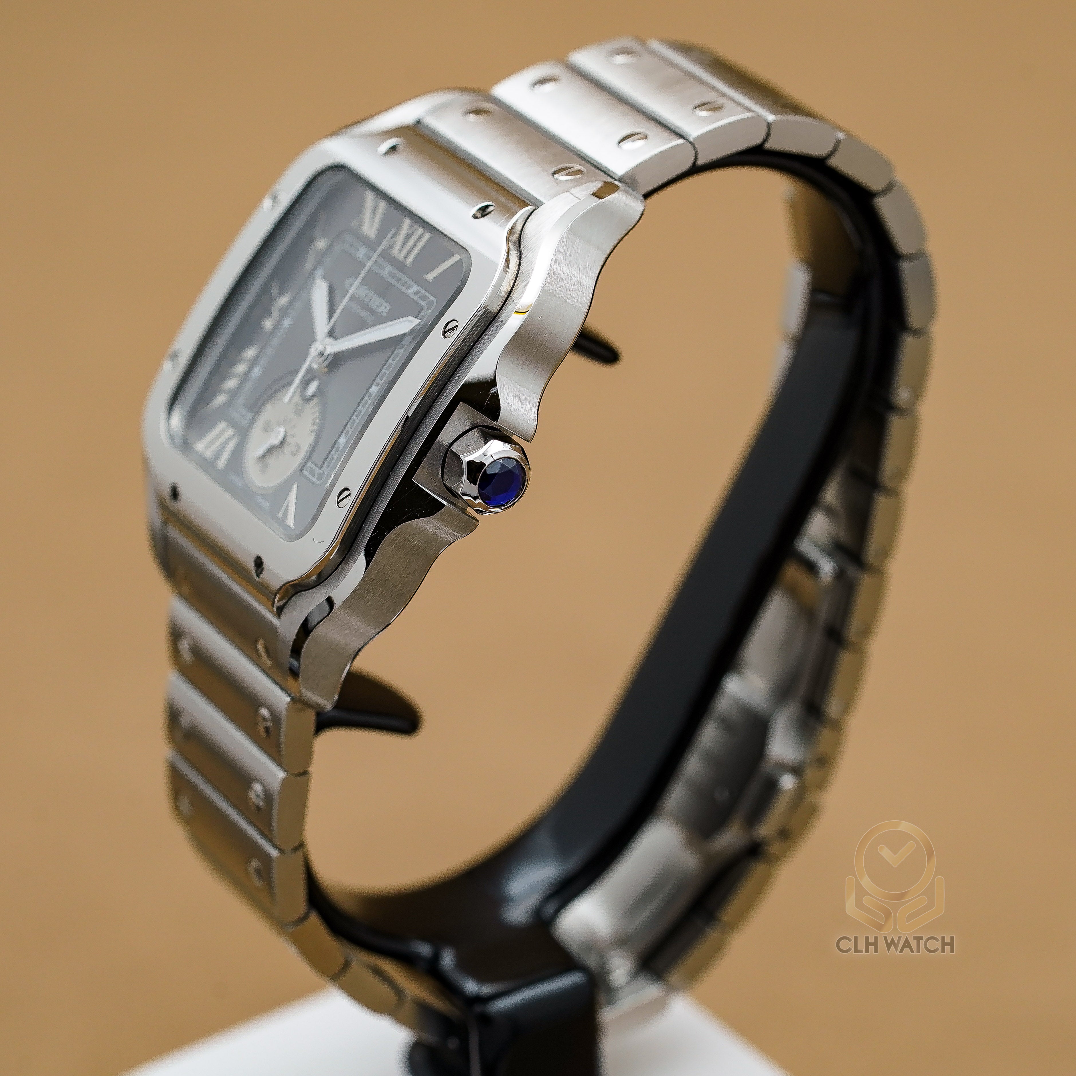 Cartier 卡地亞 山度士 GMT Santos DE 大型版 47.5X37.7mm WSSA0076 台灣公司貨