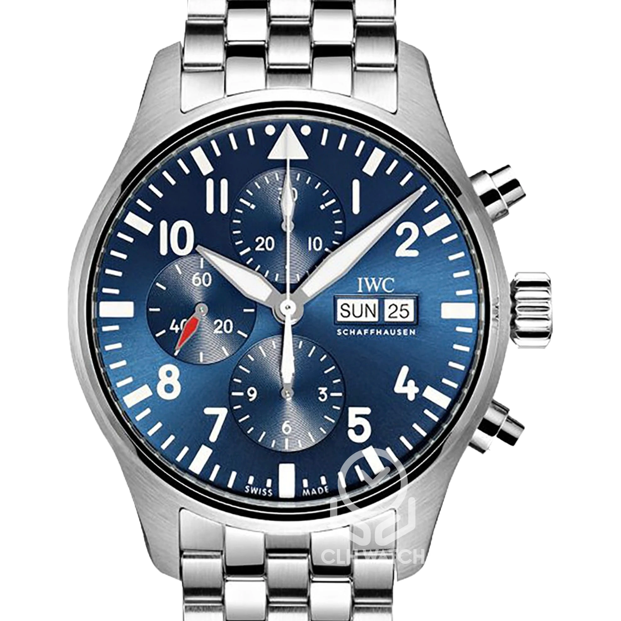 IWC 萬國錶 飛行員計時腕錶 小王子特別版 藍面 鍊帶 IW377717 43mm 2017年 台灣公司貨 95%新