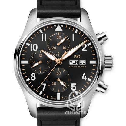 IWC 萬國 飛行員計時腕錶 IW388116 黑面 黑膠帶 布萊德彼特F1電影車隊錶APXGP 41mm 2026年台灣公司貨 95%新 附原廠鋼帶