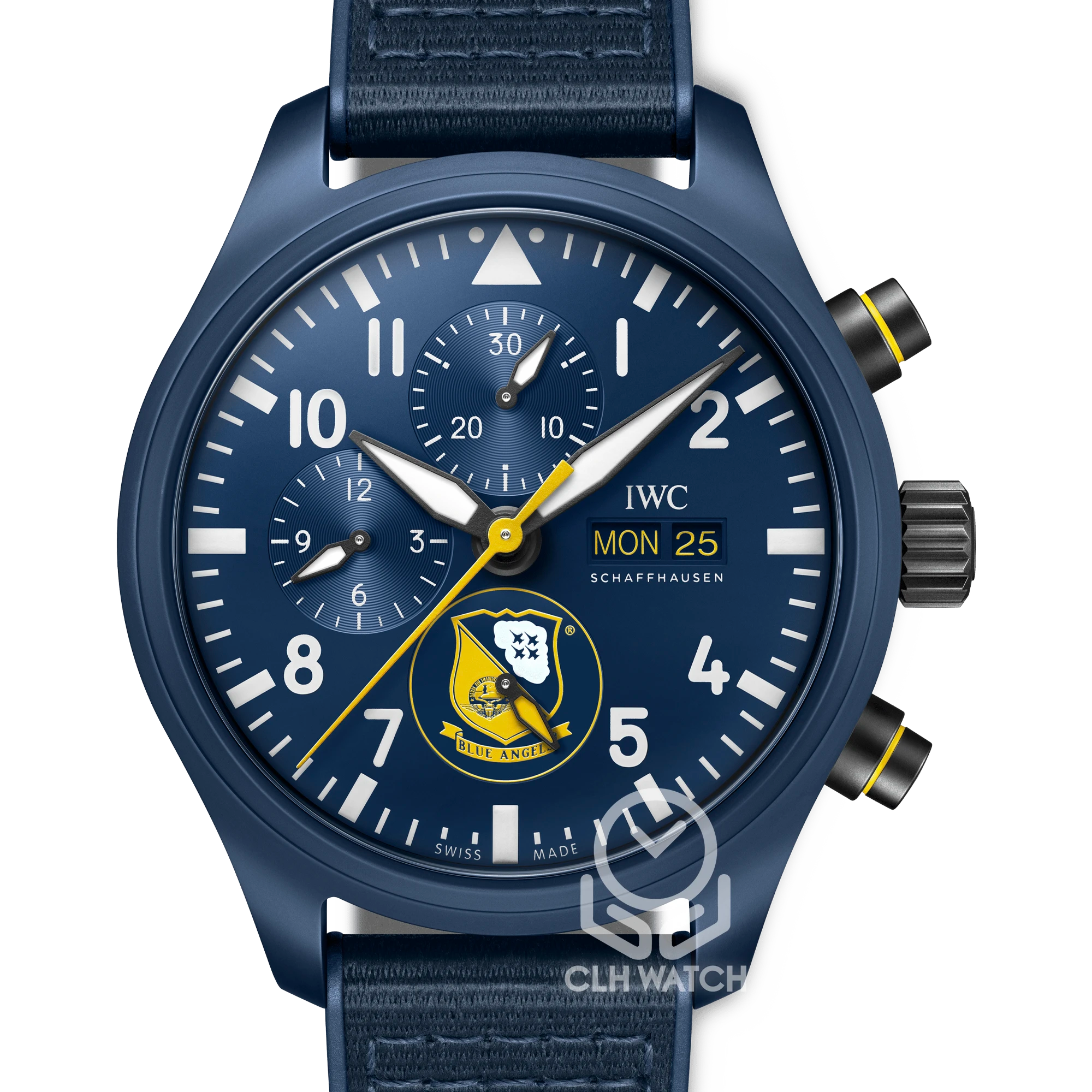 IWC 萬國錶 飛行員計時腕錶 藍天使 特別版 IW389109 藍色陶瓷 44.5mm 2023年 98%新