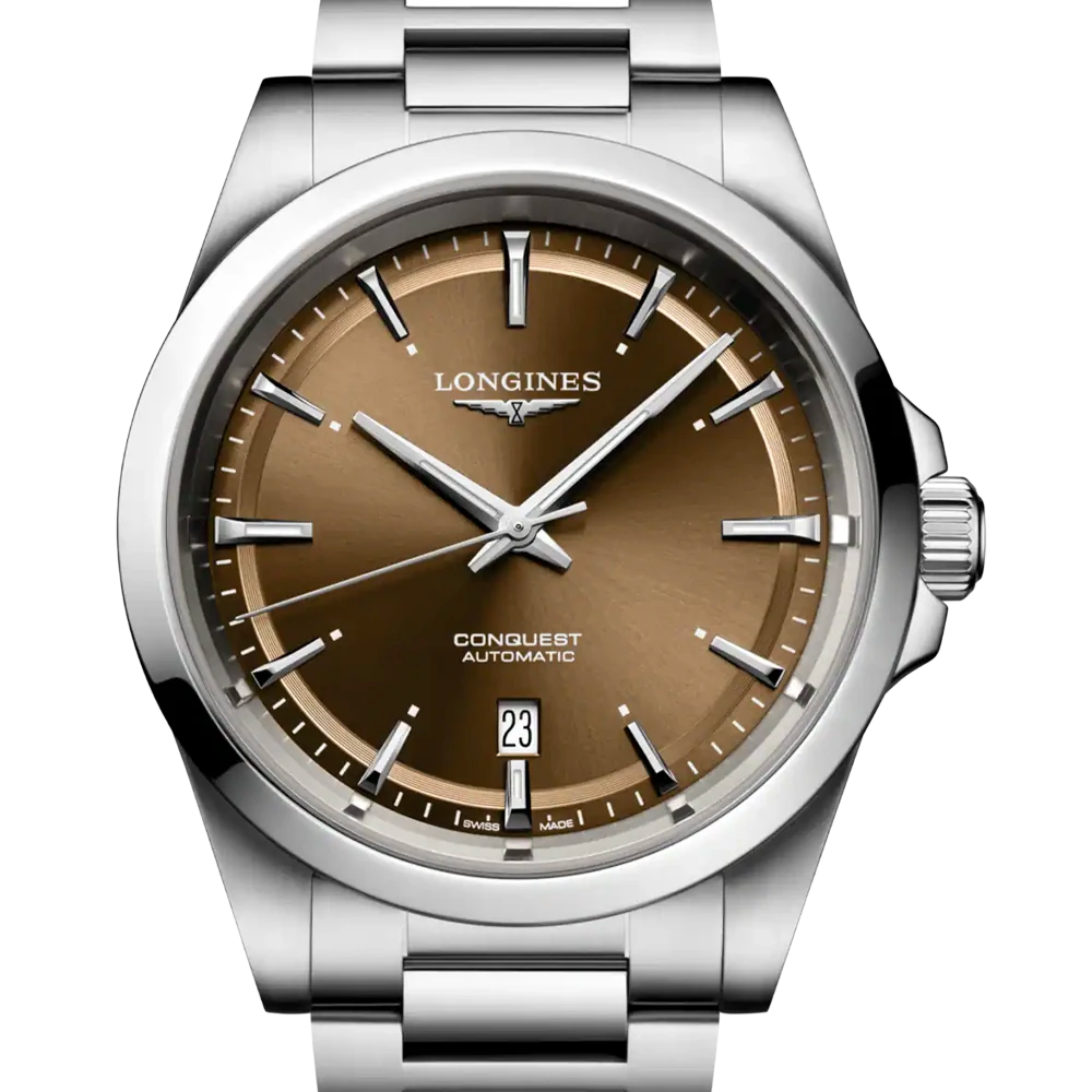Longines 浪琴 Conquest 征服者 L38304626 棕色面盤 經典運動款 2024年台灣公司貨 41mm