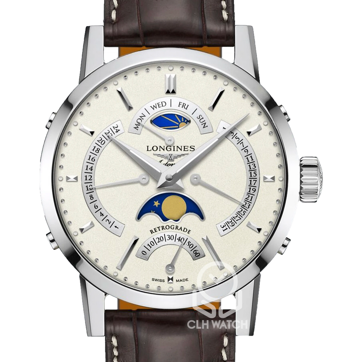 y*i様 LONGINES 1832 ムーンフェイズ ロンジン 1832コレクション L48284922 レトログラード ムーンフェイズ