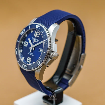 Longines 浪琴 深海征服者系列 HydroConquest L37824969 藍色陶瓷圈 膠帶浪鬼 43mm 2019年 台灣公司貨 95%新