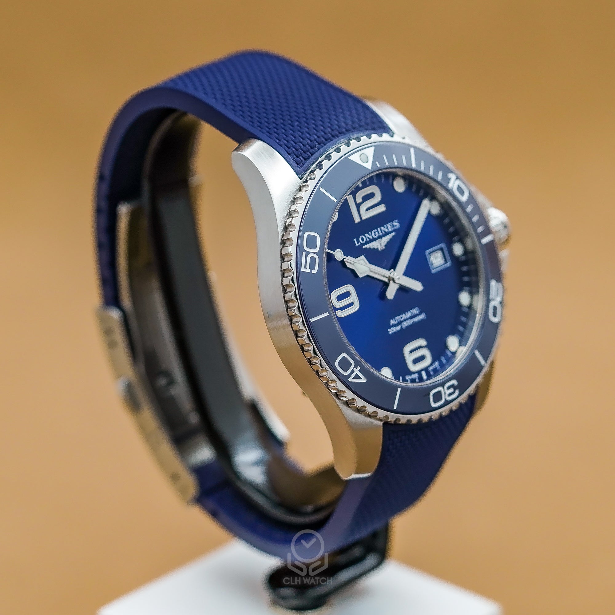 Longines 浪琴 深海征服者系列 HydroConquest L37824969 藍色陶瓷圈 膠帶浪鬼 43mm 2019年 台灣公司貨 95%新