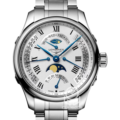 Longines 浪琴 Master 巨擘系列 L27394713 四逆跳月相 44mm 2026年台灣公司貨 98％新