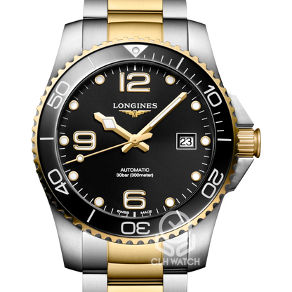 Longines 浪琴 HydroConquest 深海征服者 L37813567 黑面 黃金間金 41mm 2026年台灣公司貨 未使用品