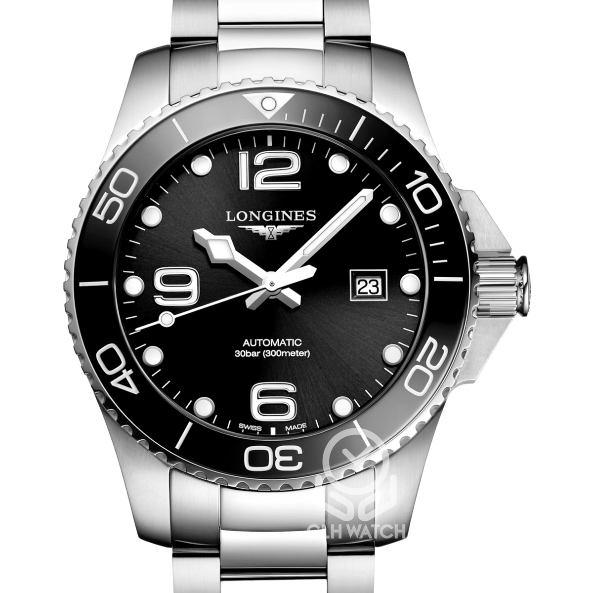 Longines 浪琴 HydroConquest 深海征服者 L37824566 黑色太陽飾紋面盤 黑色陶瓷圈 43mm 2026年台灣公司貨 未使用品