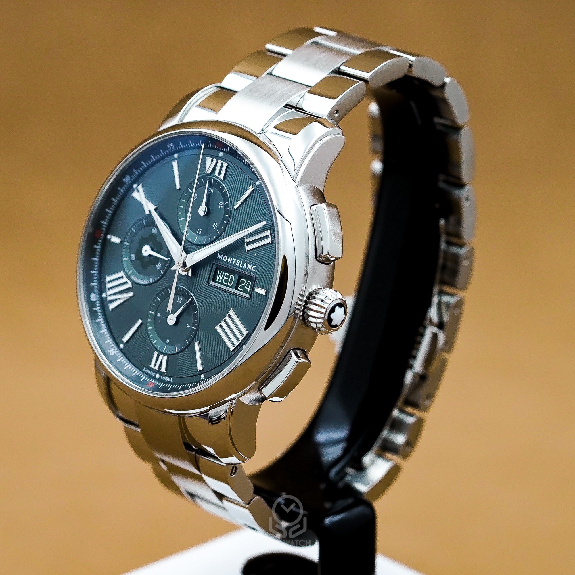 Montblanc 萬寶龍 Star Legacy 綠面經典明星傳承系列 星期日期顯示計時碼錶 限量版 800 枚 132951 2025年 43mm