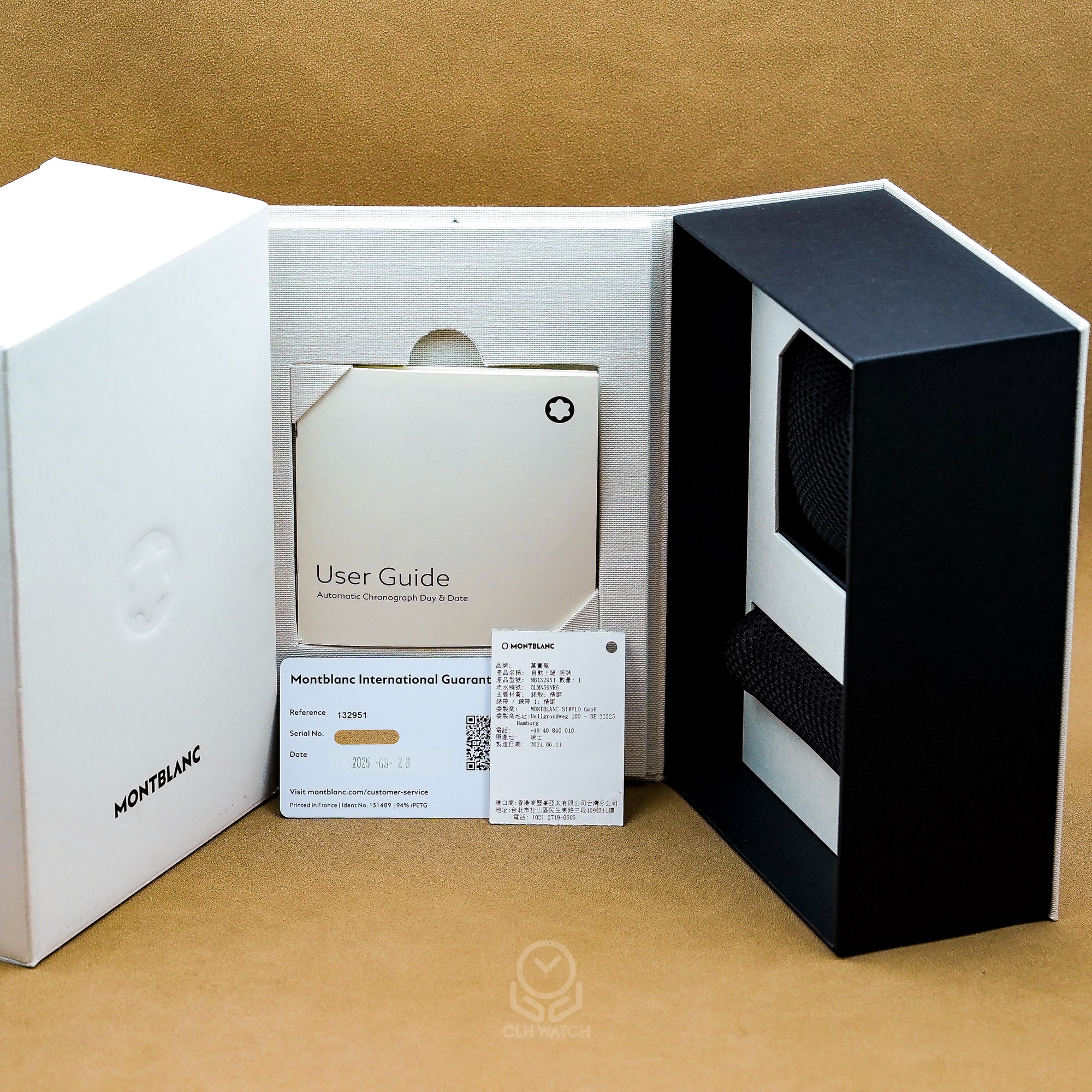 Montblanc 萬寶龍 Star Legacy 綠面經典明星傳承系列 星期日期顯示計時碼錶 限量版 800 枚 132951 2025年 43mm