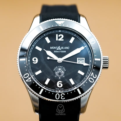 Montblanc 萬寶龍 Iced Sea 日曆型自動上鍊潛水錶 MB129372 129372 黑冰川面盤 41mm 2026年 95%新