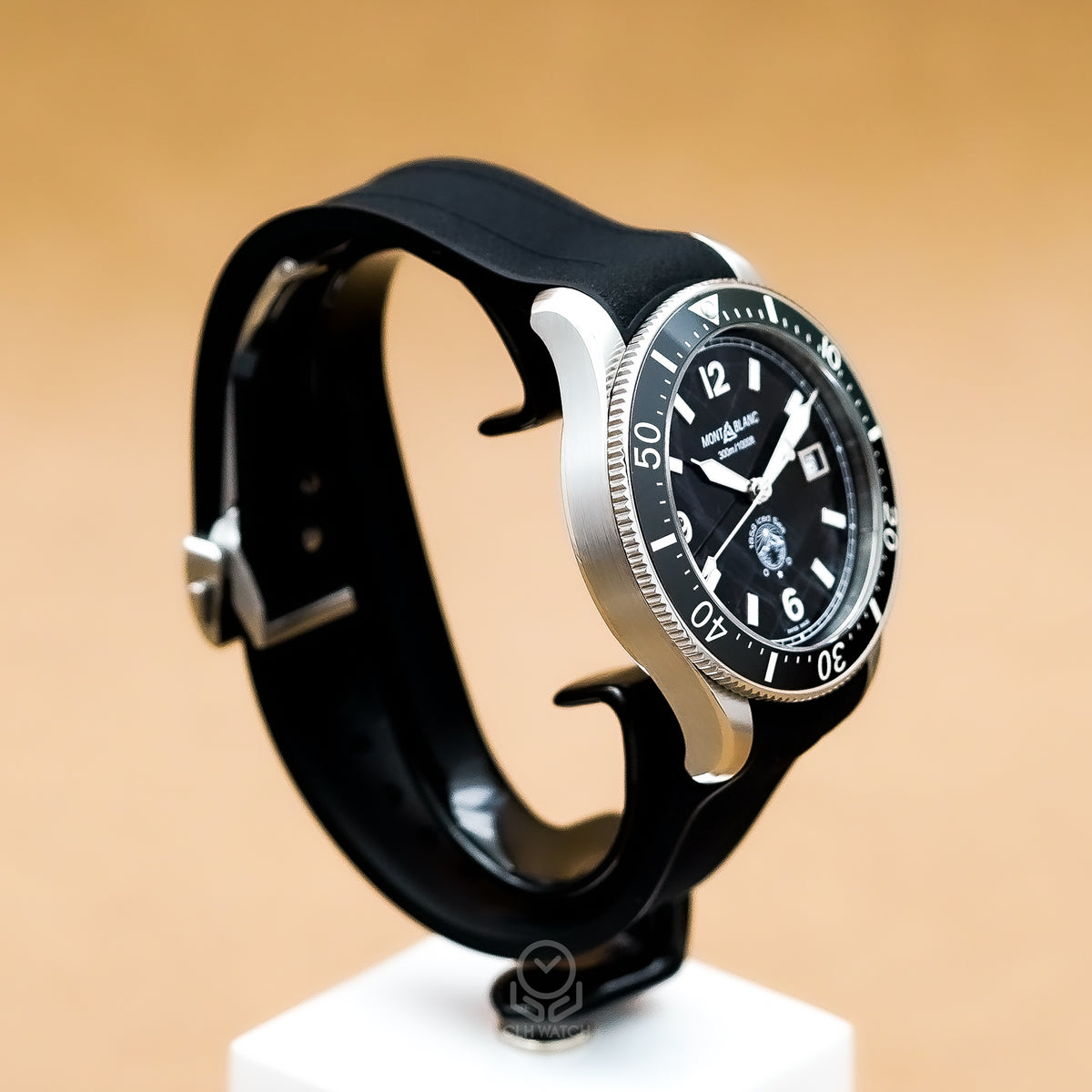 Montblanc 萬寶龍 Iced Sea 日曆型自動上鍊潛水錶 MB129372 129372 黑冰川面盤 41mm 2026年 95%新
