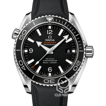 Omega 歐米茄 Seamaster Planet Ocean 海馬海洋宇宙 232.32.42.21.01.003 黑面陶瓷圈 膠帶 同軸擒縱自動潛水腕錶 23232422101003