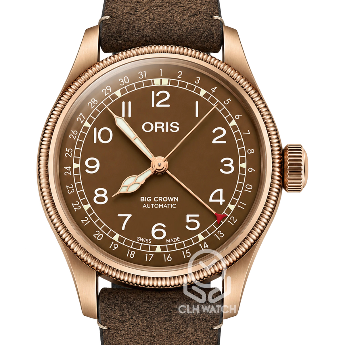 ORIS 豪利時 Big Crown Bronze Pointer Date 0175477413166 青銅咖啡面 指針式日期 40mm 2022年台灣公司貨 95%新