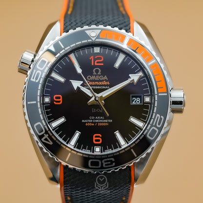 OMEGA 歐米茄 Seamaster Planet Ocean 600米 215.32.44.21.01.001 21532442101001 黑面橘字 黑橘 43.5mm 2023年 95%新
