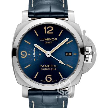 Panerai 沛納海 Luminor GMT PAM01033 PAM1033 兩地時區藍面 44mm 2020年 95％新