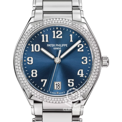 Patek Philippe 百達翡麗 Twenty~4 系列 藍面原鑲鑽 7300/1200A-001 不鏽鋼 自動上鍊 36mm 2024年 97%新