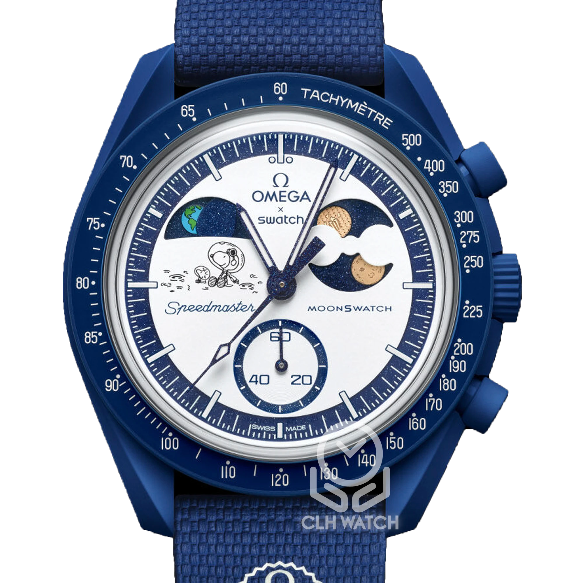 Swatch x Omega 聯名系列 MoonSwatch Mission to Neptune 海王星 金針款 SO33N702L 42mm 2025年 台灣公司貨 未使用品（寄賣）