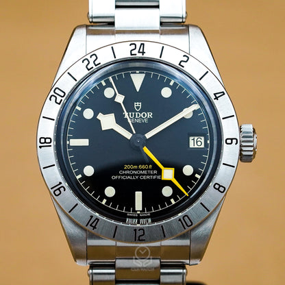 Tudor 帝舵 Black Bay Pro GMT 黃針兩地時區 貝克漢探險家 79470 2025年 39mm（已交流）