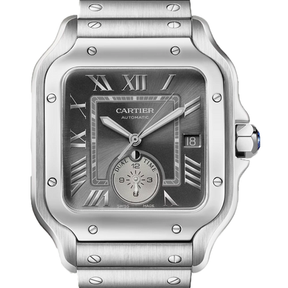 Cartier 卡地亞 山度士 GMT Santos DE 大型版 47.5X37.7mm WSSA0076 台灣公司貨