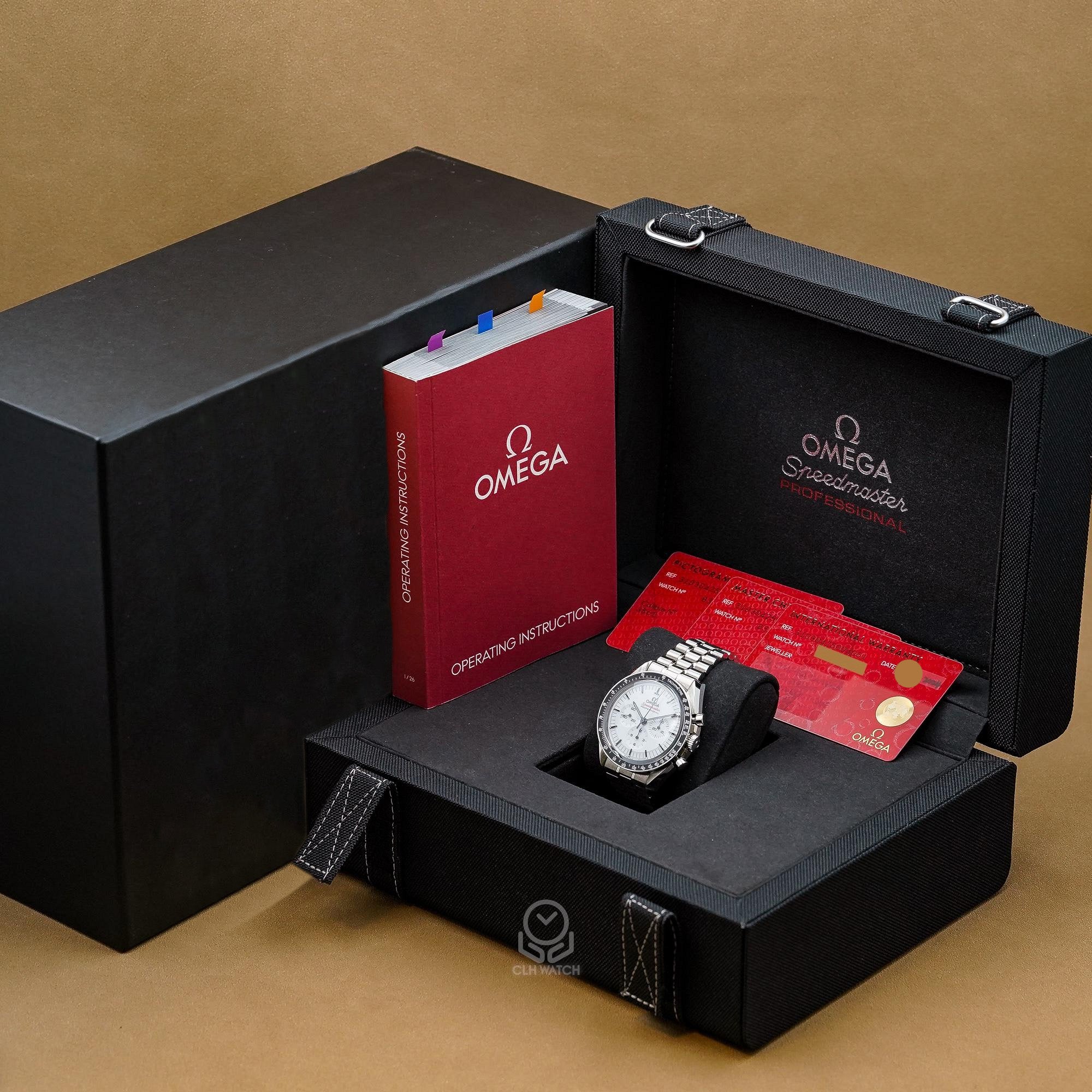 OMEGA 歐米茄 Speedmaster Moonwatch 超霸專業登月錶 白面 42mm 310.30.42.50.04.001 2024年台灣公司貨