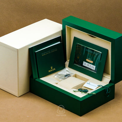 Rolex 勞力士 Air-King 空中霸王 126900 黑面飛行儀錶風格 蠔式 空霸 綠色秒針 2024年 40mm