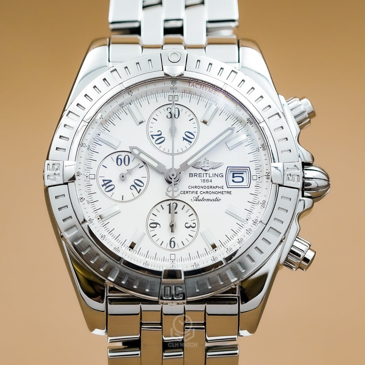 Breitling 百年靈 Chronomat Evolution A13356 白面計時碼錶