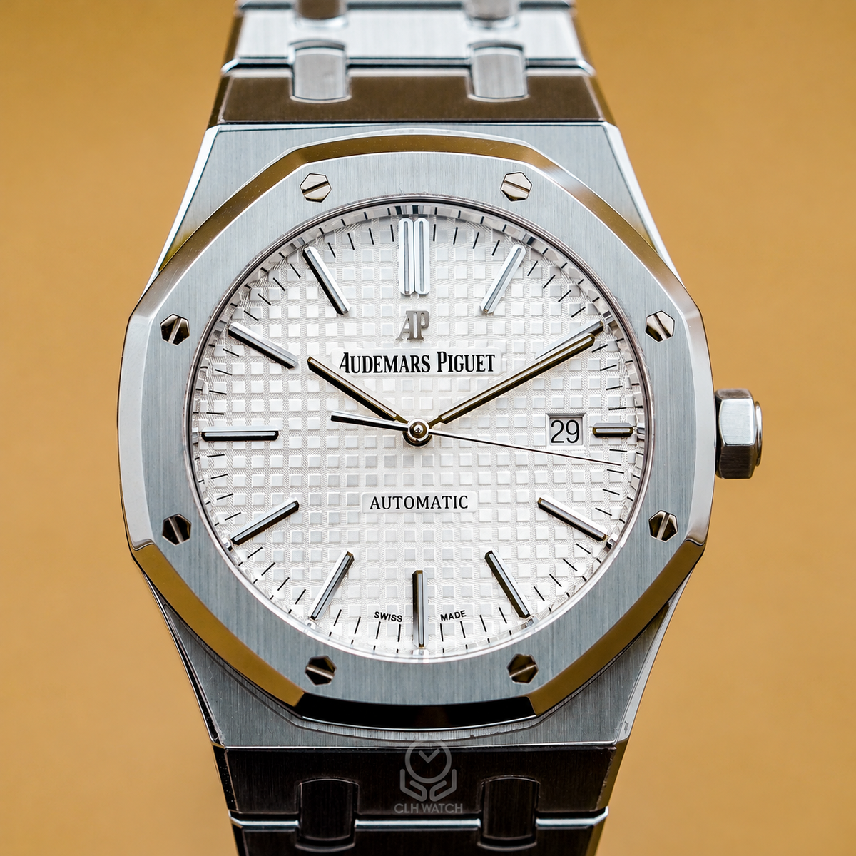 AP Audemars Piguet 愛彼 Royal Oak 皇家橡樹 15400ST.OO.1220ST.02 白銀面 大型格紋面盤