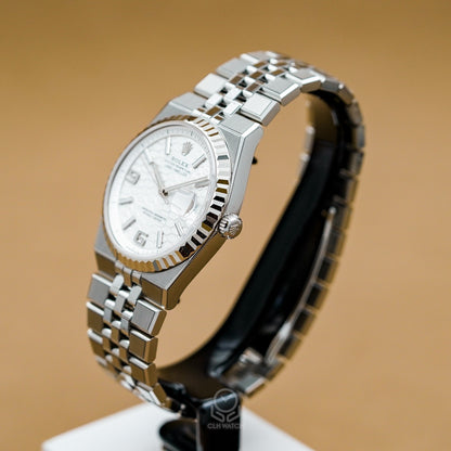 Rolex 勞力士 Land-Dweller 36 127234 陸行者 白蜂巢 18K白黃金 36mm 2026年台灣公司貨 99%新 已上RX8頂級保護膜