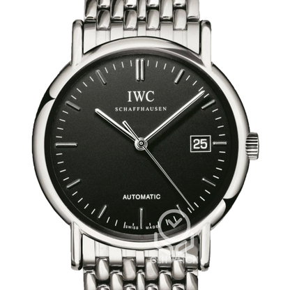 IWC 萬國錶 Portofino 柏濤菲諾系列 IW353306 原廠鋼帶版 黑面 38mm 單錶 90%新