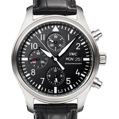 IWC 萬國錶 IW371701 黑色面盤 飛行員計時錶 Pilot’s Watch Chronograph 2011年台灣公司貨 42mm