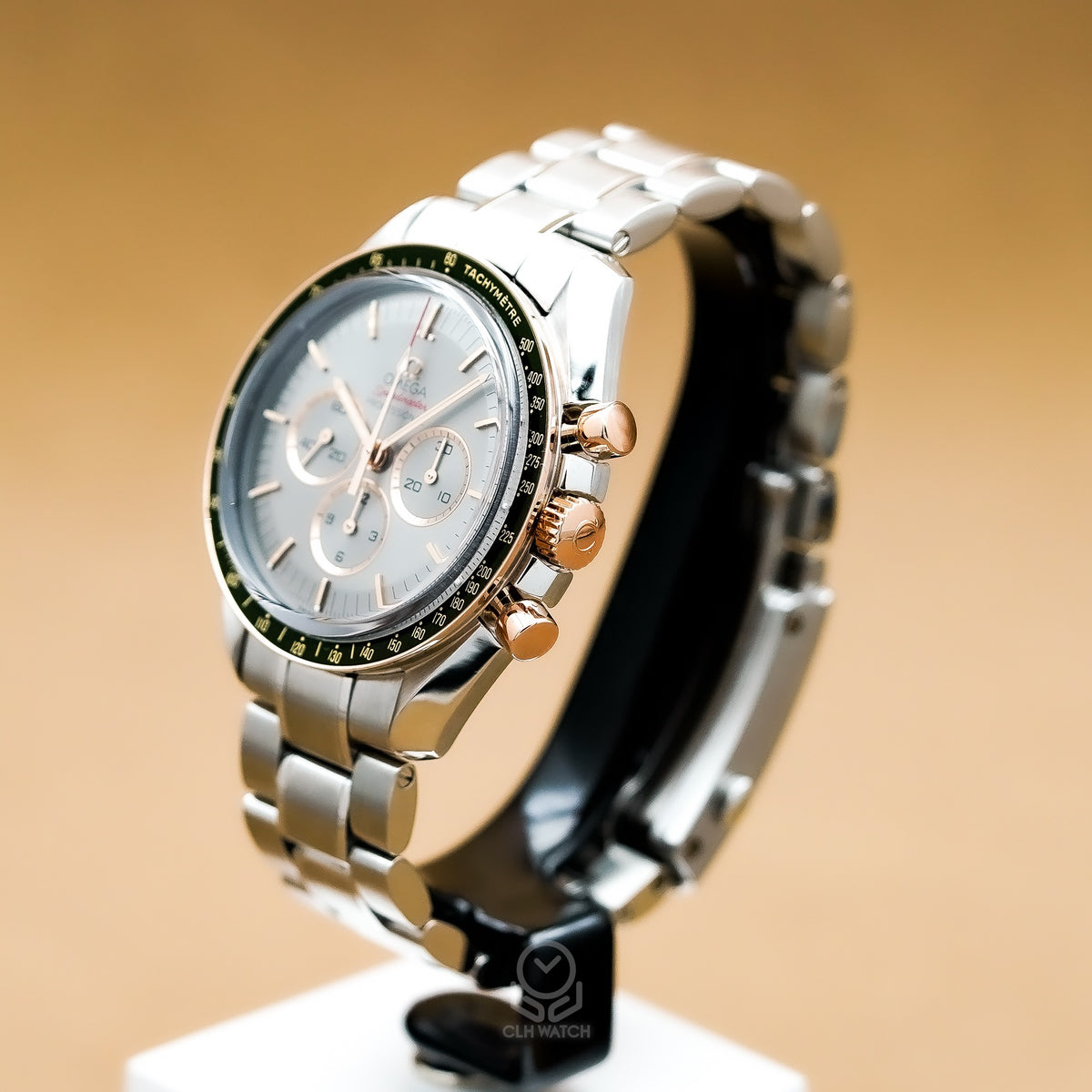 Omega 歐米茄 Speedmaster 超霸 東京2020奧運限量版 522.20.42.30.06.001 灰面綠圈 Sedna金 42mm 2018～2020年 95%新（已交流）