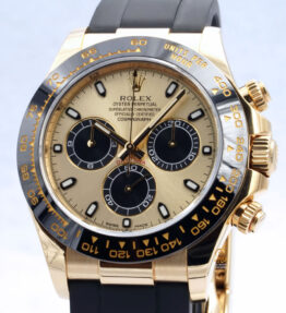 Rolex 勞力士 迪通拿 116518 Oyster Perpetual Cosmograph Daytona 腕錶18K黃金款 余文樂配戴款